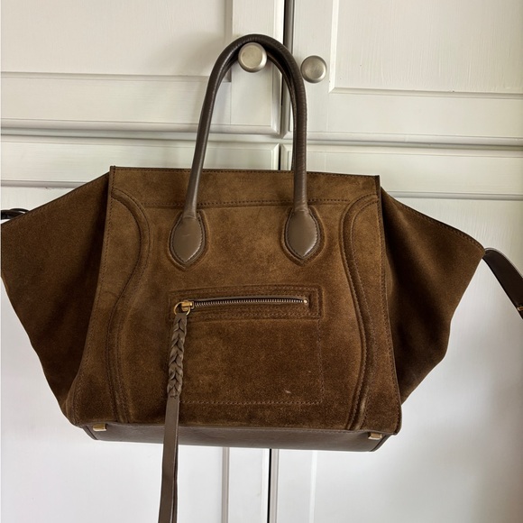 Celine Luggage Phantom Suede Tote Bag - Picture 1 of 16